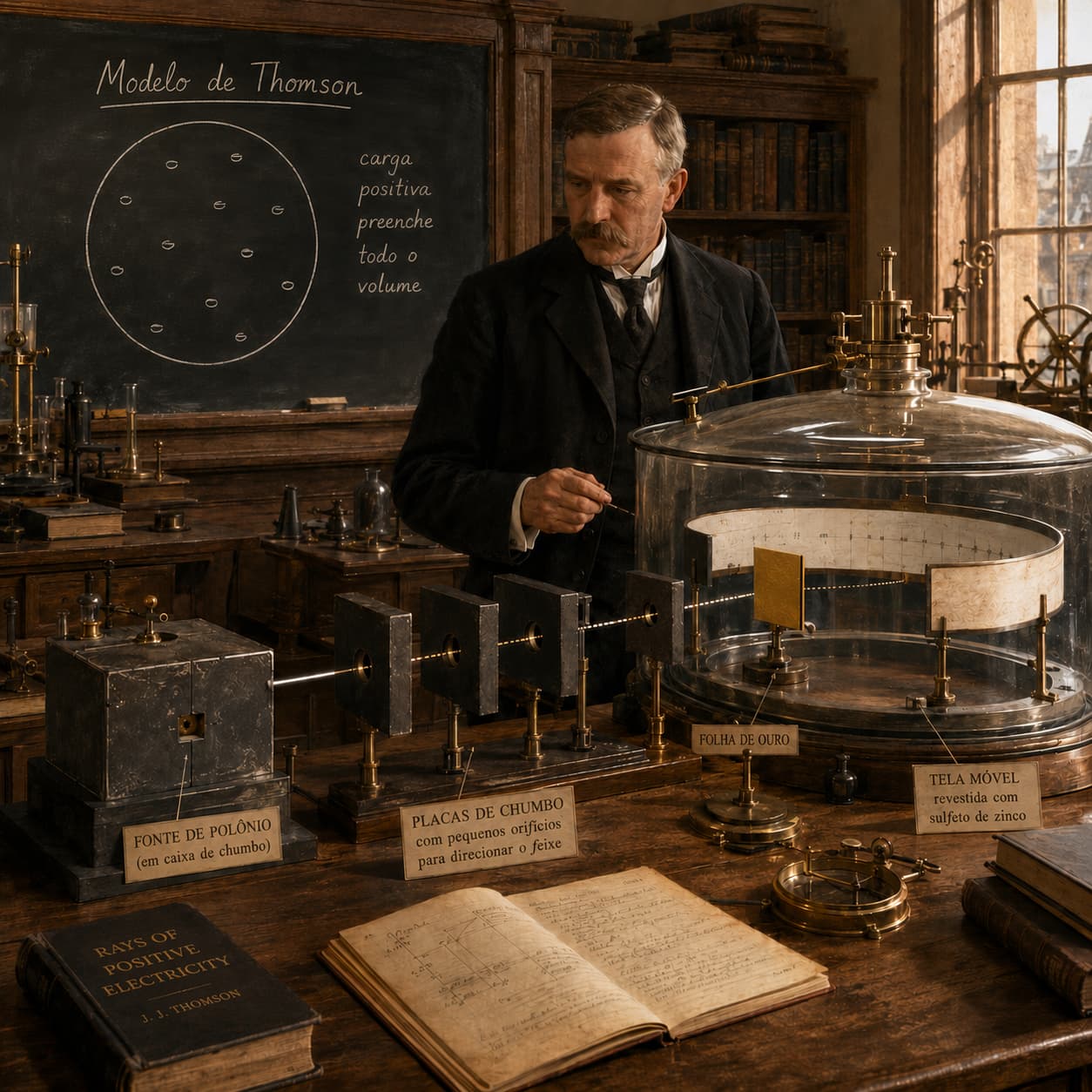 Laboratório de Rutherford — fase gratuita do Escape Room de Química